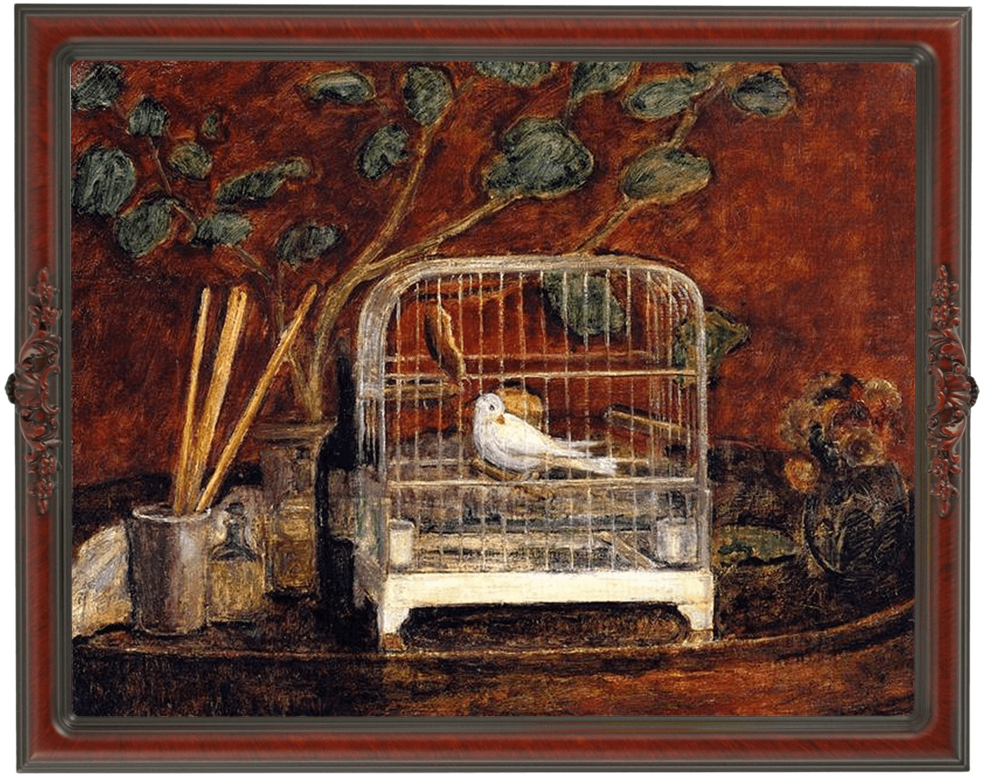 Bird in a Cage, Frederick Carl Frieseke, 1937