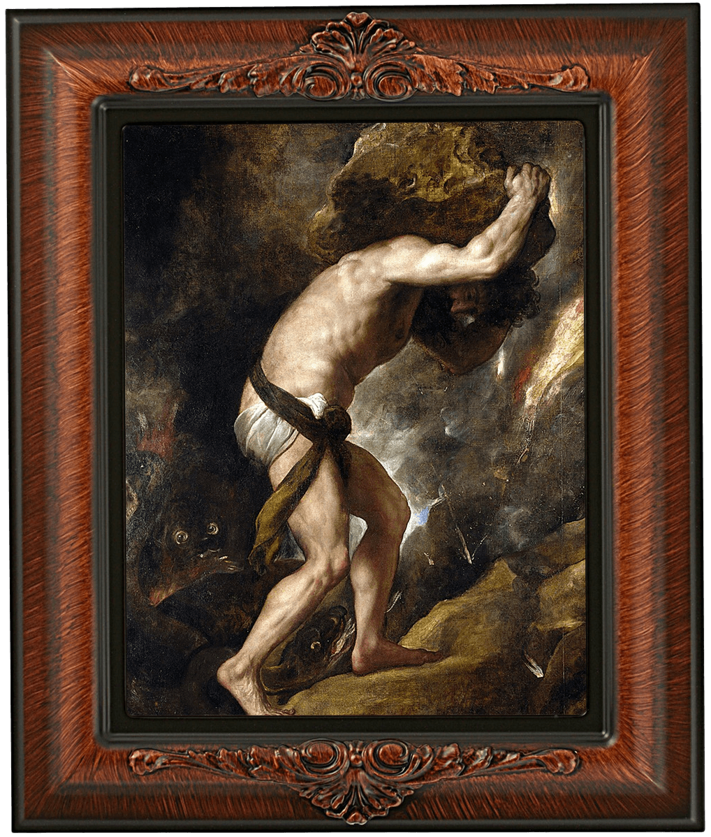 Sisyphus, Titian, 1548-49